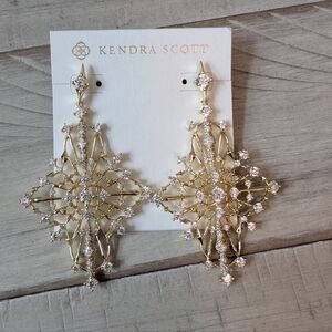 Kendra Scott Rosalie Statement Earrings Gold